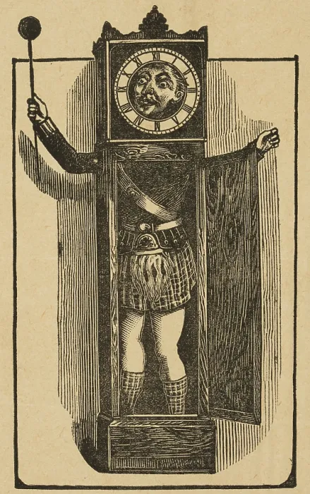 Framed Print : The Clock, at Middlesex Music Hall, 1888. Creator: Unknown Framed Print : The Clock, at Middlesex Music Hall, 1888. Creator: Unknown