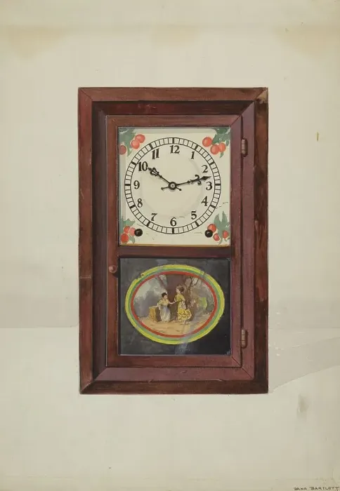 Framed Print : Clock, Seth Thomas, c. 1937. Creator: Dana Bartlett Framed Print : Clock, Seth Thomas, c. 1937. Creator: Dana Bartlett