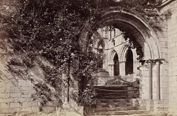 Framed Print : Cloister Door, Dryburgh Abbey, between 1870 and 1880. Creator: George Washington Wilson Framed Print : Cloister Door, Dryburgh Abbey, between 1870 and 1880. Creator: George Washington Wilson