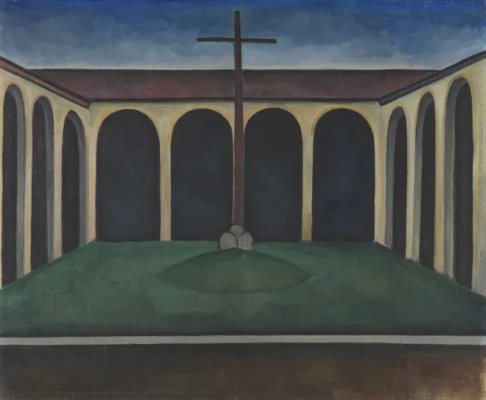 Framed Print : Cloister I, 1913. Creator: Kanoldt, Alexander (1881-1939) Framed Print : Cloister I, 1913. Creator: Kanoldt, Alexander (1881-1939)