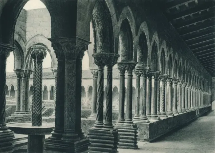 Framed Print : Cloisters of the Benedictine Monastery, Monreale, Sicily, Italy, 1927. Artist: Eugen Poppel Framed Print : Cloisters of the Benedictine Monastery, Monreale, Sicily, Italy, 1927. Artist: Eugen Poppel