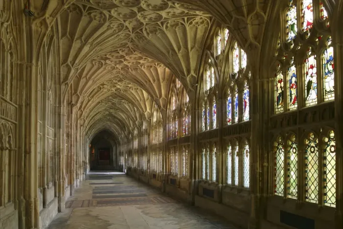 Framed Print : Cloisters, Gloucester Cathedral, Gloucestershire Framed Print : Cloisters, Gloucester Cathedral, Gloucestershire