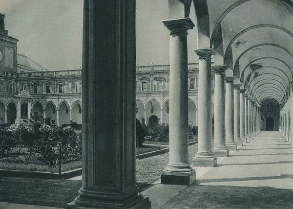 Cloisters in the Monastery of San Martino, near Naples, Italy, 1927. Artist: Eugen Poppel