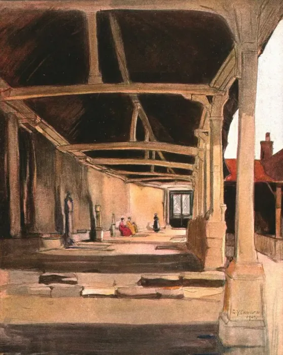 Framed Print : The Cloisters, Montevilliers, c1900. Creator: Unknown Framed Print : The Cloisters, Montevilliers, c1900. Creator: Unknown
