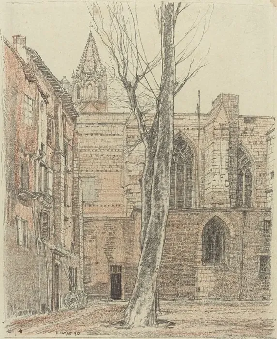 Framed Print : Cloitre St. Pierre, Avignon, 1922. Creator: Frederick Landseer Maur Griggs Framed Print : Cloitre St. Pierre, Avignon, 1922. Creator: Frederick Landseer Maur Griggs