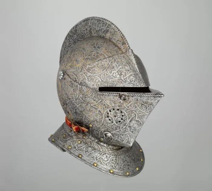 Framed Print : Close Helmet of Claude Gouffier (1501-1570), French, ca. 1555-60. Creator: Unknown Framed Print : Close Helmet of Claude Gouffier (1501-1570), French, ca. 1555-60. Creator: Unknown