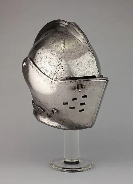 Close Helmet for Tournament on Foot, Milan, c. 1580  /  1600. Creator: Unknown