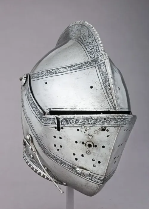 Framed Print : Close Helmet for the Tourney, Austrian, Innsbruck, dated 1552. Creator: Unknown Framed Print : Close Helmet for the Tourney, Austrian, Innsbruck, dated 1552. Creator: Unknown