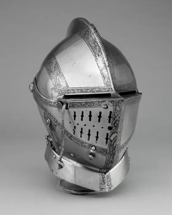 Framed Print : Close Helmet for the Tourney, Landshut, c. 1560. Creator: Unknown Framed Print : Close Helmet for the Tourney, Landshut, c. 1560. Creator: Unknown