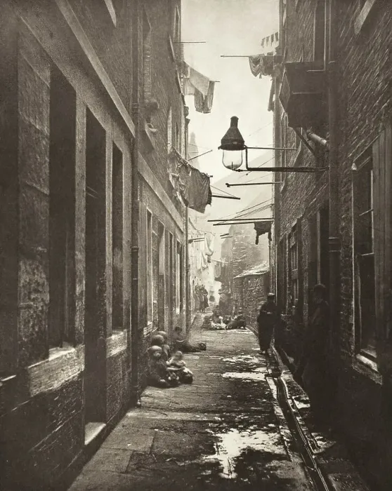Framed Print : Close No. 80 High Street (#11), Printed 1900. Creator: Thomas Annan