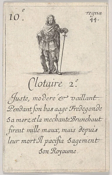 Clotaire 2.-e  /  Juste, moderé..., from Game of the Kings of France