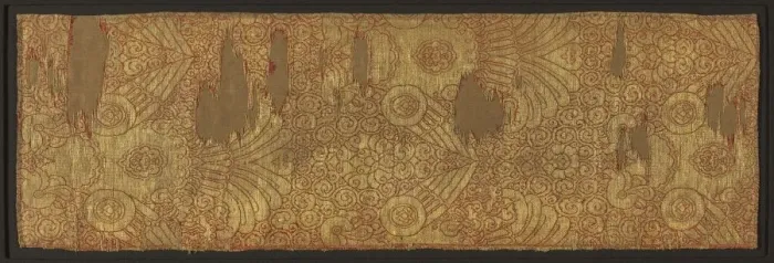 Framed Print : Cloth of Gold: Displayed Falcons, mid 1200s. Creator: Unknown Framed Print : Cloth of Gold: Displayed Falcons, mid 1200s. Creator: Unknown