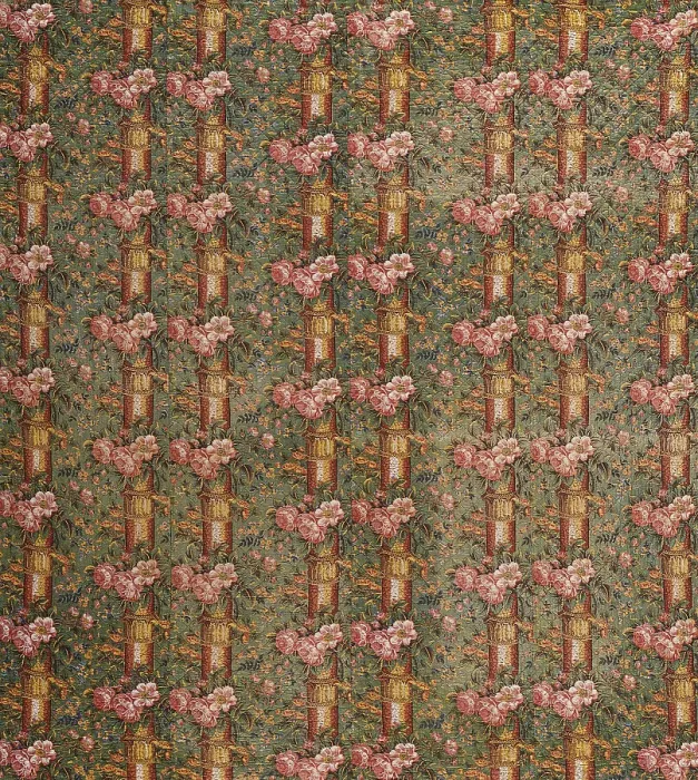 Framed Print : Whole Cloth Quilt with Pillar Print, c1830. Creator: Unknown Framed Print : Whole Cloth Quilt with Pillar Print, c1830. Creator: Unknown