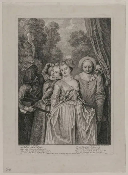 Framed Print : The Clothes are Italian, 1715-1716. Creator: Jean Antoine Watteau (French, 1684-1721) Framed Print : The Clothes are Italian, 1715-1716. Creator: Jean Antoine Watteau (French, 1684-1721)