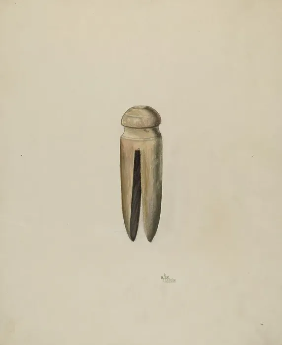Framed Print : Clothes Pin, c. 1938. Creator: Ralph Atkinson Framed Print : Clothes Pin, c. 1938. Creator: Ralph Atkinson