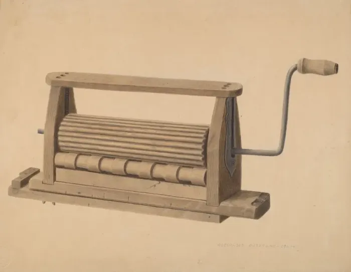 Framed Print : Clothes Washer, 1940. Creator: Alexander Anderson Framed Print : Clothes Washer, 1940. Creator: Alexander Anderson