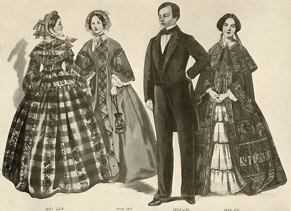 Clothing from 1850-1856, 1907, (1937). Creator: Cecil W Trout