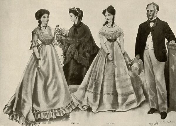 Clothing from 1860-1870, 1907, (1937). Creator: Cecil W Trout