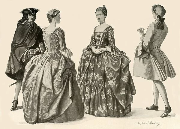Clothing during the Reigns of Queen Anne and George I, 1702-1725, 1903, (1937). Creator