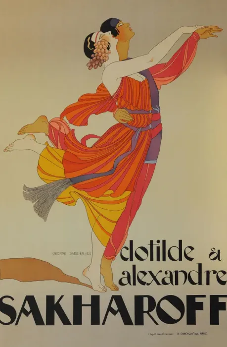 Framed Print : Clotilde et Alexandre Sakharoff, 1921. Creator: Barbier, George (1882-1932) Framed Print : Clotilde et Alexandre Sakharoff, 1921. Creator: Barbier, George (1882-1932)