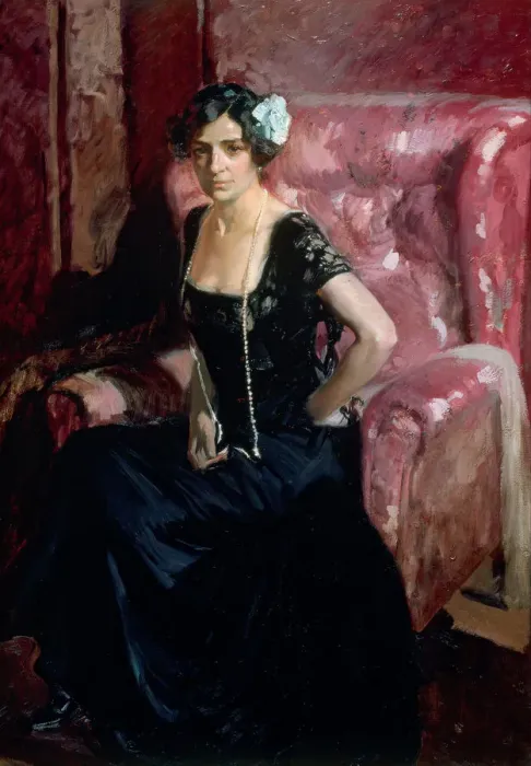 Framed Print : Clotilde in an Evening Dress. Artist: Sorolla y Bastida, Joaquin (1863-1923) Framed Print : Clotilde in an Evening Dress. Artist: Sorolla y Bastida, Joaquin (1863-1923)