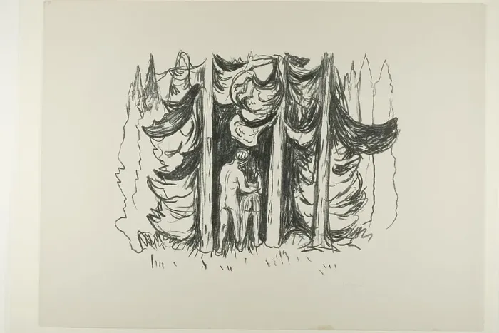 Framed Print : The Cloud, 1908 / 09. Creator: Edvard Munch Framed Print : The Cloud, 1908 / 09. Creator: Edvard Munch