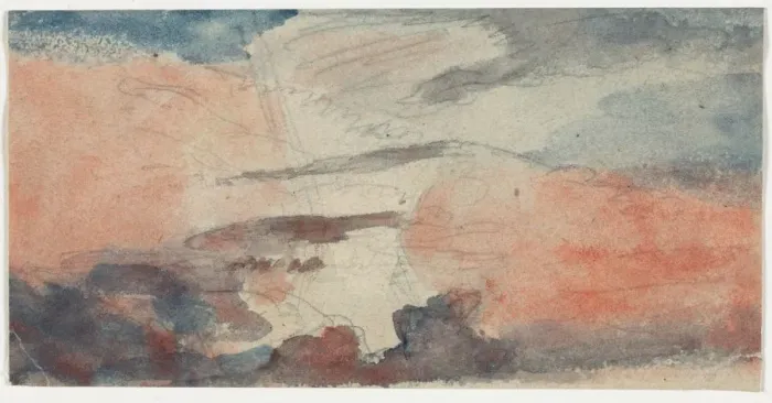 Framed Print : Cloud Study, 1800s. Creator: Anonymous Framed Print : Cloud Study, 1800s. Creator: Anonymous