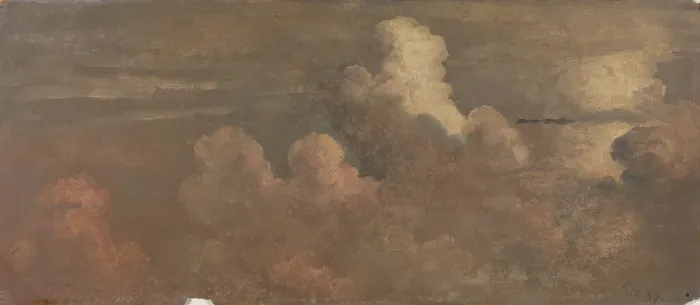 Framed Print : Cloud Study, 1837. Creator: Knud Baade Framed Print : Cloud Study, 1837. Creator: Knud Baade