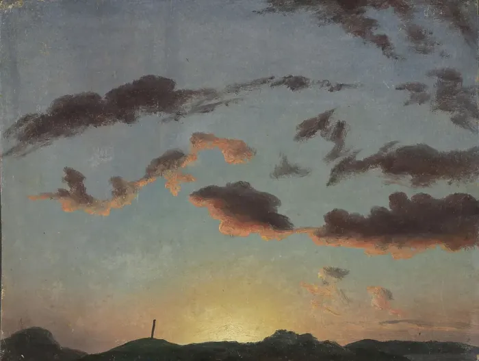 Framed Print : Cloud Study, 1838. Creator: Knud Baade Framed Print : Cloud Study, 1838. Creator: Knud Baade