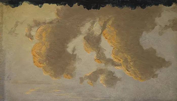 Framed Print : Cloud Study, c1830-1879. Creator: Knud Baade Framed Print : Cloud Study, c1830-1879. Creator: Knud Baade