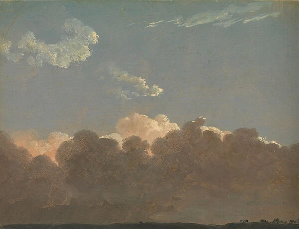 Cloud Study (Distant Storm), ca. 1786-1806. Creator: Simon Alexandre Clement Denis