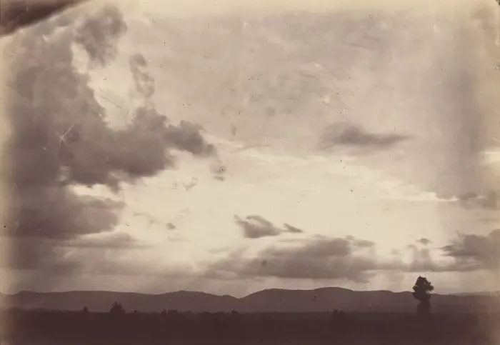 Framed Print : Cloud Study, Roman Campagna, c. 1860. Creator: Carlo Baldassare Simelli Framed Print : Cloud Study, Roman Campagna, c. 1860. Creator: Carlo Baldassare Simelli