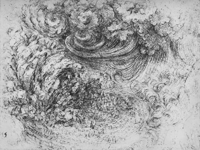 Framed Print : A Cloudburst, c1480 (1945). Artist: Leonardo da Vinci Framed Print : A Cloudburst, c1480 (1945). Artist: Leonardo da Vinci