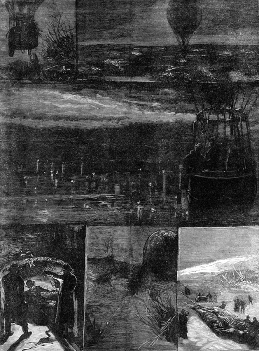 Framed Print : Through the Clouds by Day and Night, 1881. Creator: Unknown Framed Print : Through the Clouds by Day and Night, 1881. Creator: Unknown