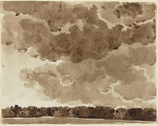Clouds over a Forest. Creator: Franz Kobell