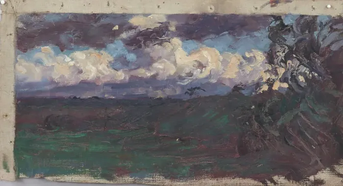 Framed Print : Clouds over the plain, c1910s. Creator: Verner Thome Framed Print : Clouds over the plain, c1910s. Creator: Verner Thome