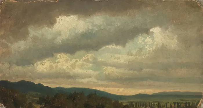 Framed Print : Cloudy Sky, exercise, 1855. Creator: Werner Holmberg