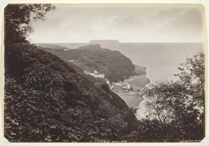 Framed Print : Clovelly from the Hobby, 1860 / 94. Creator: Francis Bedford Framed Print : Clovelly from the Hobby, 1860 / 94. Creator: Francis Bedford