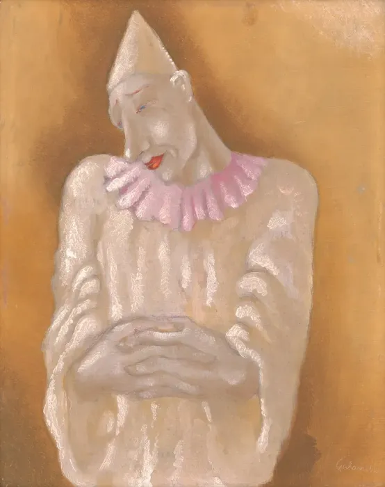 Framed Print : Clown, 1934. Creator: Mikulas Galanda Framed Print : Clown, 1934. Creator: Mikulas Galanda