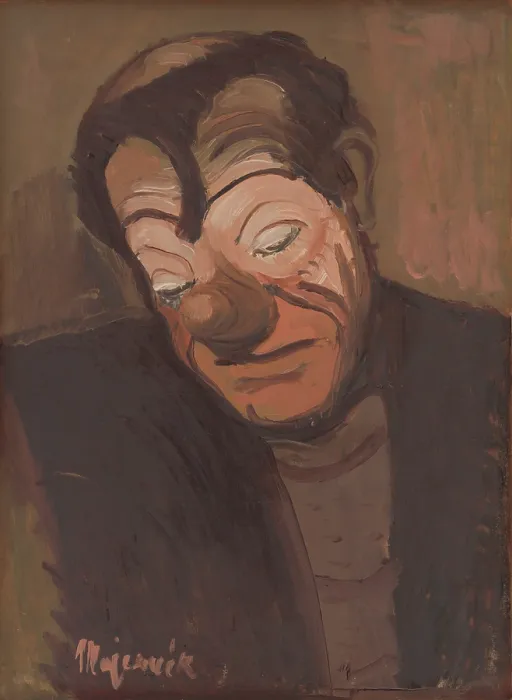 Framed Print : Clown, 1939. Creator: Cyprian Majernik Framed Print : Clown, 1939. Creator: Cyprian Majernik