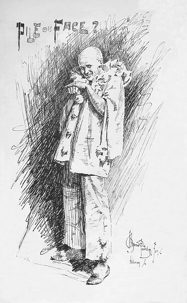 Clown Sketch, c1893, (1894). Artist: Bernard Partridge