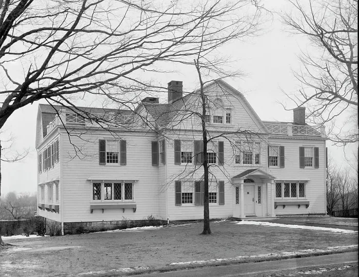 Framed Print : Club house, exterior, New York City, between 1900 and 1910. Creator: William H. Jackson Framed Print : Club house, exterior, New York City, between 1900 and 1910. Creator: William H. Jackson
