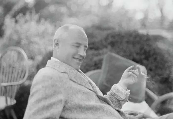 Framed Print : Clucas, E.W. seated outdoors, 1931 June 14. Creator: Arnold Genthe Framed Print : Clucas, E.W. seated outdoors, 1931 June 14. Creator: Arnold Genthe
