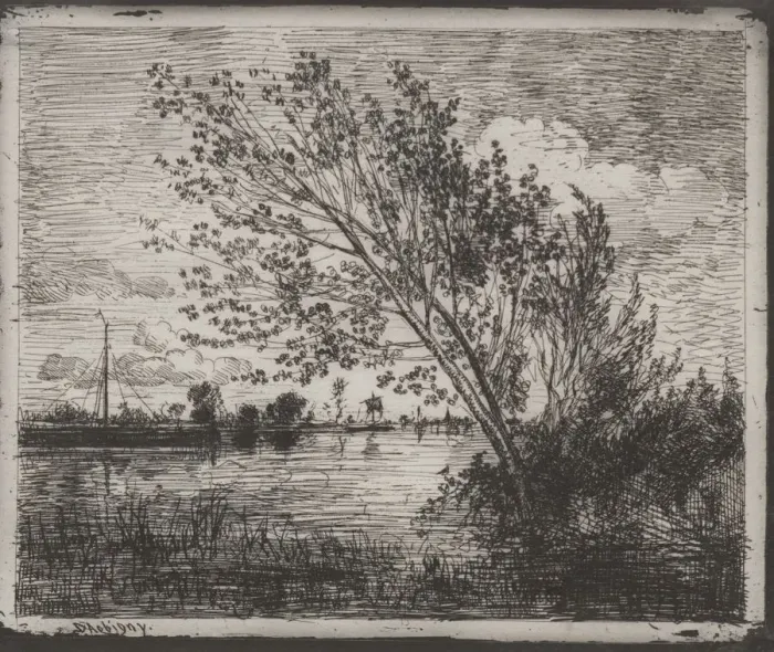 Framed Print : A Cluster of Alders, original impression 1862, printed in 1921 Framed Print : A Cluster of Alders, original impression 1862, printed in 1921