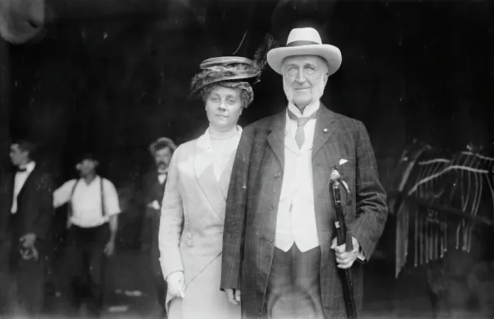 Framed Print : C.M. Depew & wife, 1911. Creator: Bain News Service Framed Print : C.M. Depew & wife, 1911. Creator: Bain News Service