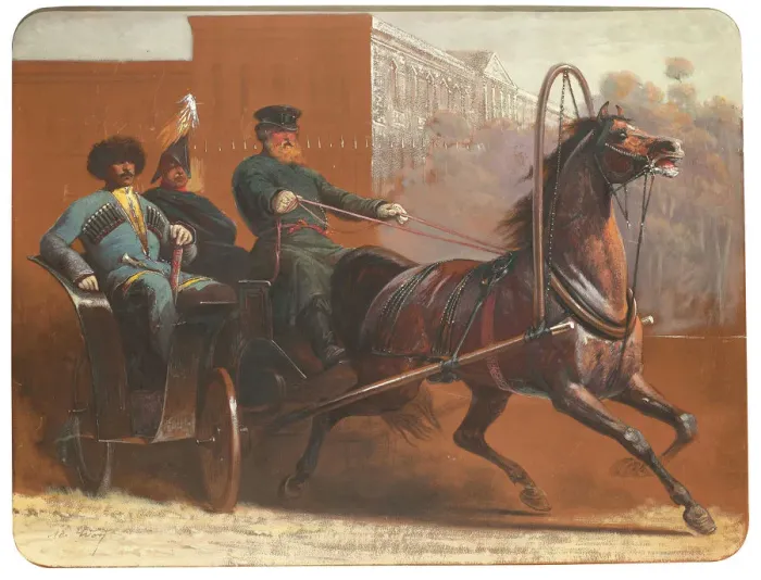 Framed Print : A coach ride through Saint Petersburg Framed Print : A coach ride through Saint Petersburg