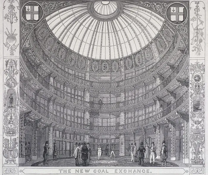 Framed Print : Coal Exchange, London, 1849 Framed Print : Coal Exchange, London, 1849