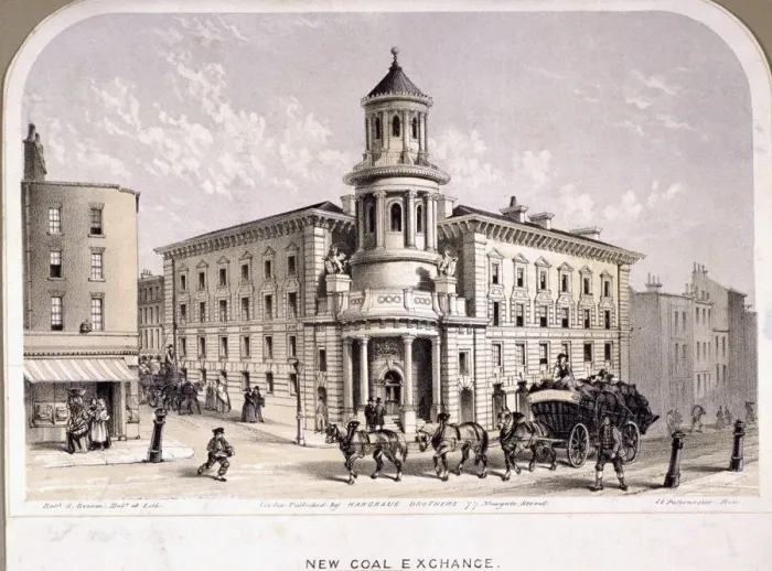 Framed Print : Coal Exchange, London, 1849. Artist: Roberts Groom Framed Print : Coal Exchange, London, 1849. Artist: Roberts Groom