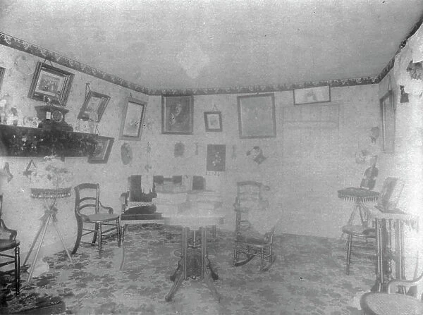 Coal mines - cottage interior, (1900?). Creator: Frances Benjamin Johnston