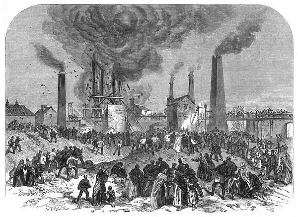 Coal mining disaster, Oaks Colliery, Barnsley, Yorkshire, December 1866
